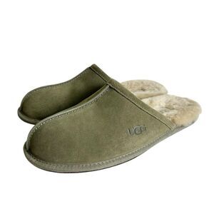?UGG Men’s Green Slip On Suede Fur Slippers Classic Slip-On Slipper (Men) | Nordstrom main image 4
